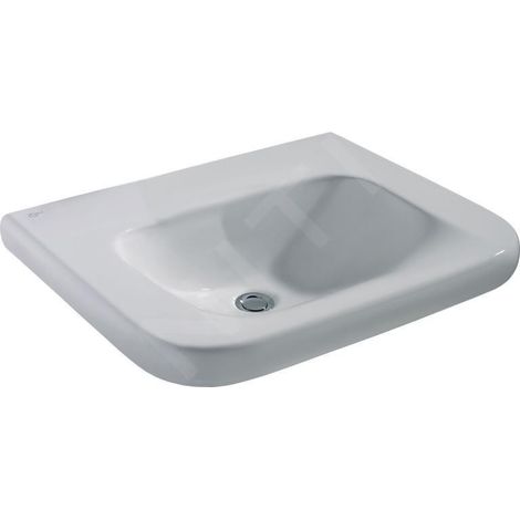 Ideal Standard Contour 21 - Lavabo adapté aux personnes à mobilité réduite 650x560 mm, sans trou pour mitigeur, sans déversoir, (1/2)