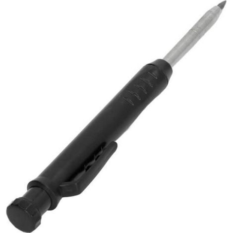 Crayon De Charpentier Mécanique - Pointe Métal 4 3 Cm - Taille-Crayon Intégré - Organisateur Portable - 12 Recharges Incluses (1/4)