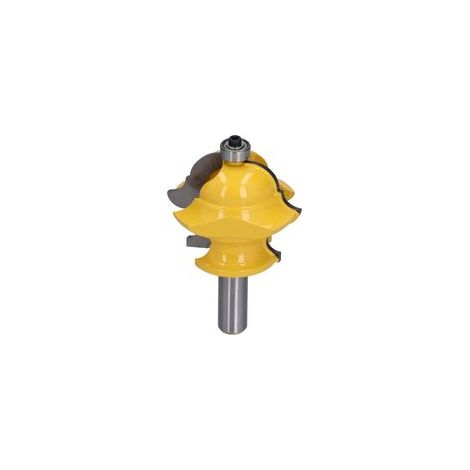 Mèche de routeur à tige de 1/2 pouces, outil de fraisage de perçage réglable multi-forme pour le travail du bois (1/5)