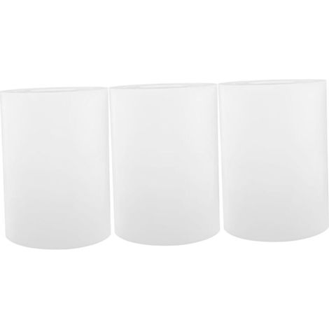 Lot de 3 abat-jours en acrylique, bande lumineuse, lampe de table, abat-jour blanc, accessoires de lampe de table