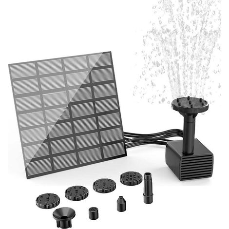 Solarbetriebene Wasserpumpe, ideal für schwimmende Mikrobrunnen, Teiche, kleine Gartenbecken und andere Bereiche. 1/4 (1/4)