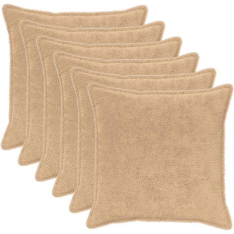 vidaXL Funda de almohada 6 uds. HOUTEN Crema 80 x 80 cm (1/2)