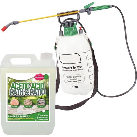 5L Pressure Sprayer & Garden Acetic Acid Vinegar