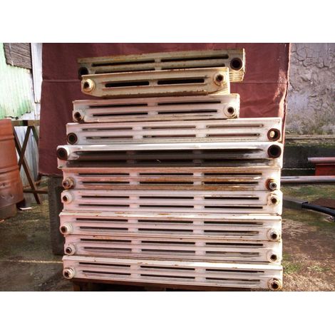 Trade Shop - Gusseisenheizkörper mit 3 Säulen, Höhe 90 cm, Achsabstand 8,23 cm -