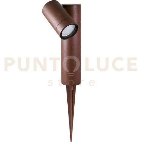 GES2221 PALETTO CON PROIETTORE ORIENTABILE 1 LUCE ATTACCO GU10 MARRONE