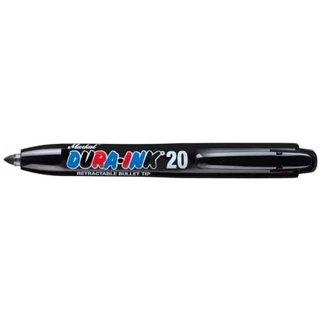 MARKAL 140096575 MARQUEUR RÉTRACTABLE NOIR DURA-INK 20x005Fx000D