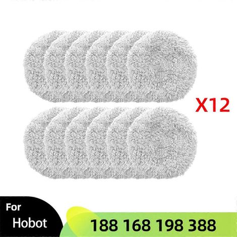 Lot de 12 chiffons de nettoyage pour robot lave-vitres Hobot. Accessoires pour balais de nettoyage. (1/5)