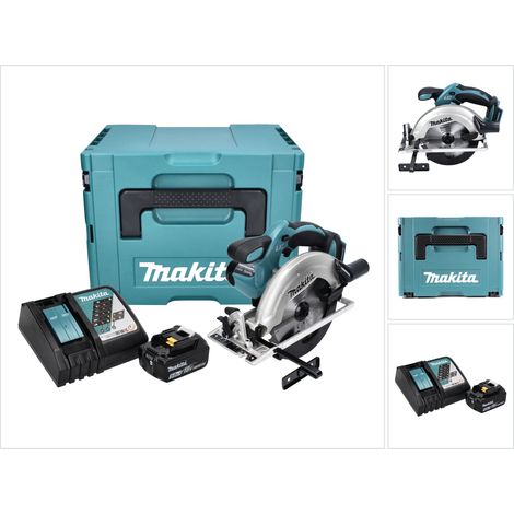 Makita DSS 611 RT1J Akku Handkreissäge 18 V 165 mm + 1x Akku 5,0 Ah + Ladegerät + Makpac