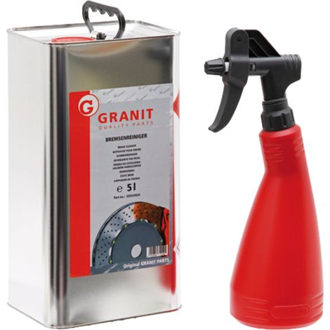Pulvérisateur industriel + nettoyant freins GRANIT 5 l avec vis