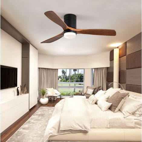 Ventilatore da soffitto Ø132 cm con luce LED 18 W, motore DC reversibile, telecomando, 6 velocità, silenzioso 35 dB (1/5)