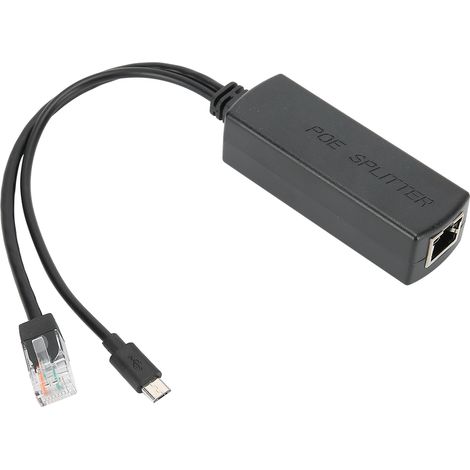 Module d'alimentation PoE avec câble séparateur d'isolation USB standard 48 V vers 5 V (1/5)