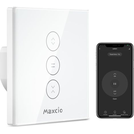 Smart Switch Interrupteur Volet Roulant Connecté, Interrupteur de Rideau Compatible avec et , Commande Vocale (1/5)