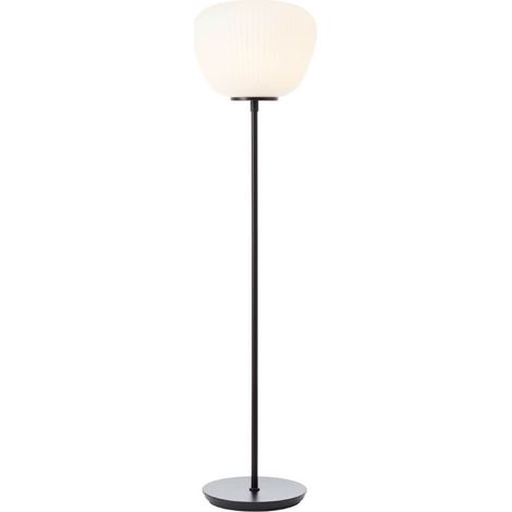 Lampadaire Kaizen 4 lumières noir avec bronze - 60151/76