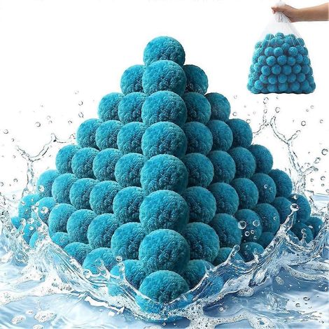 Boules filtrantes réutilisables de 1,4 kg pour piscine, adaptées aux filtres à sable des pompes à eau de piscine, peuvent remplacer 54 kg de sable filtrant. (1/5)