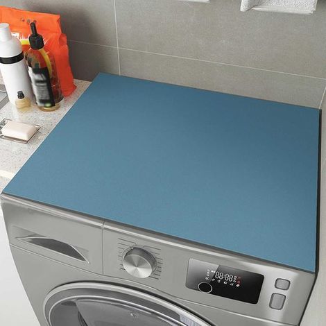 1 housse de sèche-linge, antidérapante et absorbante, tapis de protection pour machine à laver, découpable, cuisine et salle de bain (1/4)
