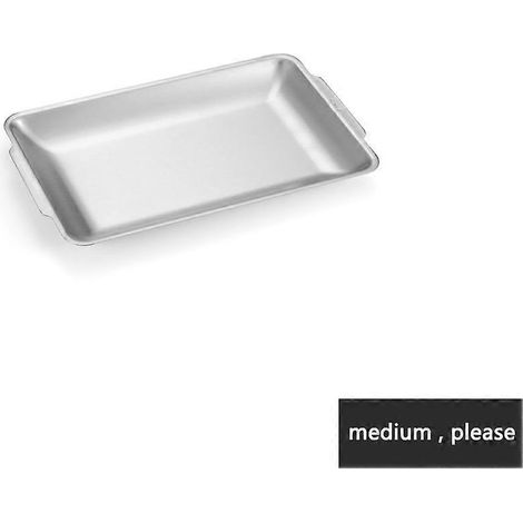 Plateau rectangulaire en acier inoxydable pour fruits, poissons grillés et barbecue, récipient pour aliments, cocotte, poêle, casserole, pour cuisine extérieure et intérieure