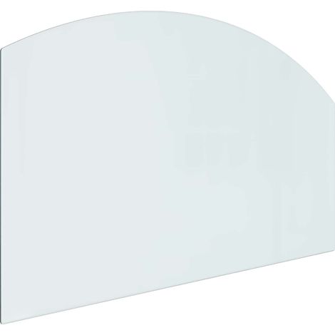 Feuerstelle Glasplatte Transparent 100 x 60 cm Glas vidaXL