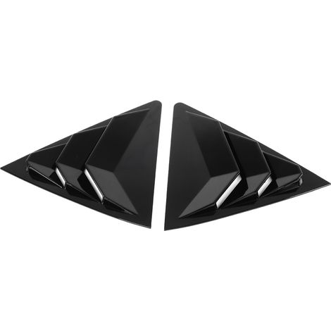 volets de vitre latérale arrière noirs brillants, cache de ventilation, pièces détachées pour Corolla 2014-2018 (1/5)