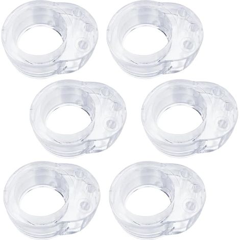 Lntyq Türstopper, 6 Stück Transparent Gummi Türstopper Silikon Türstopper Stopper-Türen Türklinke Türstopper Türstoßstange Wandschutz Türstopper Anti-Türklinke (1/5)