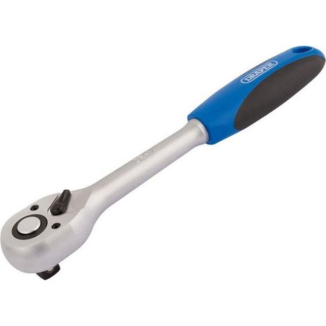 Draper 1/2" Square Drive 72 Tooth Reversible Soft Grip Ratchet - 16429
