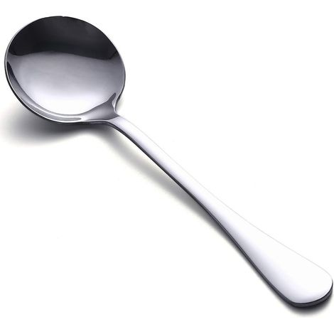 Ensemble de 3 cuillères à riz en acier inoxydable : cuillère pointue n° 3, cuillère ronde et fourchette. (1/5)
