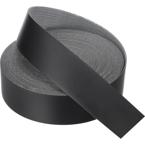 Bande de Chant 15 Mètre x 45mm, Bande Bordure Meuble Masquage Préencollé en PVC, Placage Contreplaqué Flexible avec Adhésif Thermofusible pour Bords Meuble Étagère Panneaux, Noir (1/5)
