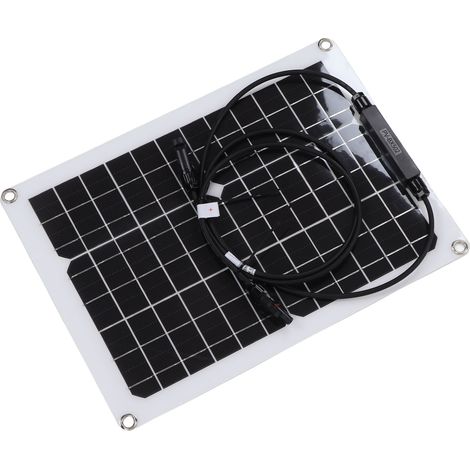 Panneau solaire flexible de 15 W avec contrôleur 50 A, panneau photovoltaïque en silicium monocristallin PET (1/5)