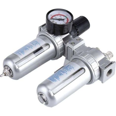 Filtro aria compressa, regolatore separatore olio/acqua, compressore, regolatore pneumatico, lubrificatore, separatore olio-acqua per sistema di utensili pneumatici SFC300 da 3/8".