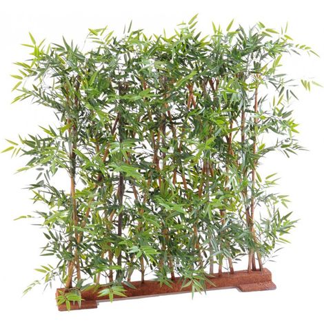 Pegane – Plante verte artificielle bambou 90 cm – Résistante aux UV – Pour extérieur – Hauteur 90 cm, Largeur 45 cm, Longueur 110 cm