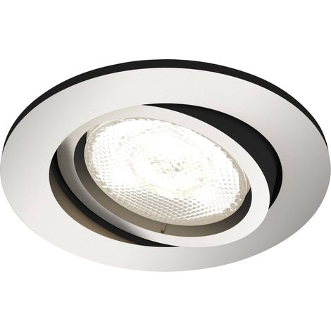 Luminaire à LED encastrable LED intégrée Philips LED Shellbark 5020117P0 N/A 4.5 W nickel (mat) S418281 (1/5)