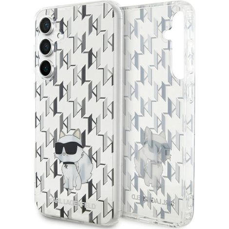 Karl Lagerfeld Monogram Choupette - Samsung Galaxy S23 FE Hülle (transparent) (1/5)