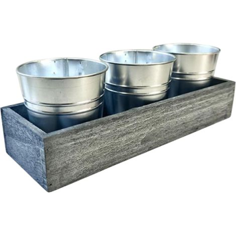 Blumentopf 3 Teile Metall Blumentopf Kleine Pflanzentöpfe