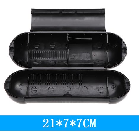 Boîte de jonction extérieure étanche (IP44, 21 x 7 x 7 cm), couvercle résistant, bandes lumineuses LED, outils électriques, fontaines, noir (1/4)