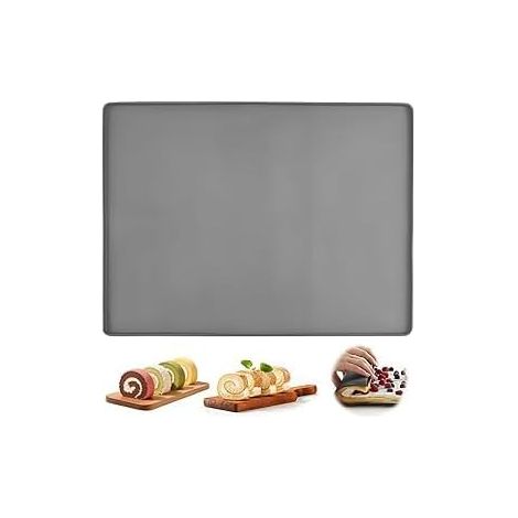 Tapis de Cuisson Silicone avec Bord, Lot de [30 x 40 cm] Plaque Silicone Pâtisserie Anti-Adhésif (1/5)
