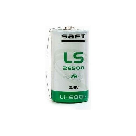 Saft Batteria litio 3,6V 7,7Ah antifurto mezza torcia - LS26500CNR