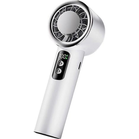 Compresseur de glace portable, ventilateur turbine portatif, mini ventilateur personnel à 5 vitesses réglables, alimenté par batterie rechargeable (1/5)