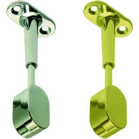 Reggitubo finale regolabile ovale per armadio - mm.15x30, cromato - 8 pz