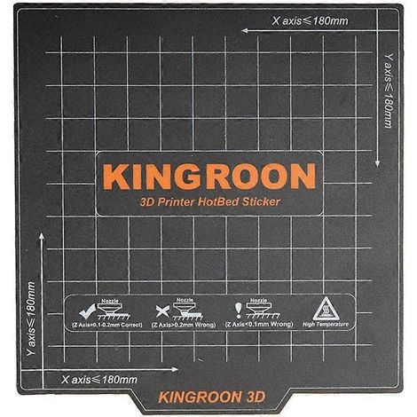 1. Plaque magnétique flexible pour lit chauffant d'imprimante 3D, autocollant adhésif réutilisable 18x18cm – Feuille de fond magnétique pour impression 3D. (182 caractères) (1/4)