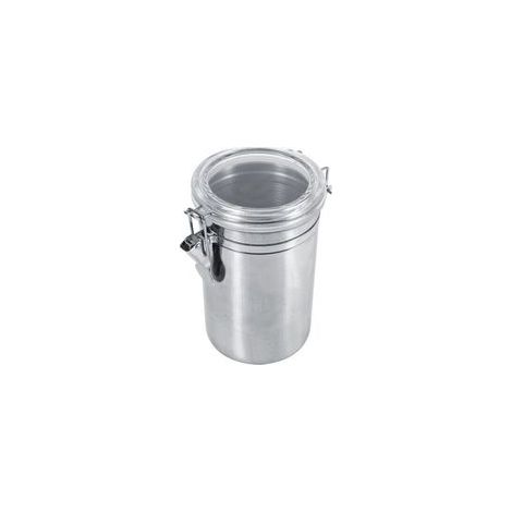 Boîte de conservation alimentaire de cuisine en acier inoxydable, bouteille, pot à sucre, thé, café en grains (XL) (1/5)