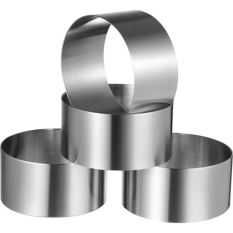 Stainless Steel Round Cake and Cookie Molds Baking Cutters