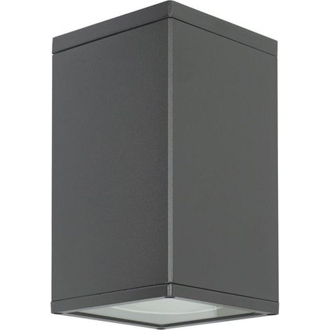 Plafonnier spot extérieur 21x12cm E27 gris IP54 SU-MA (1/4)