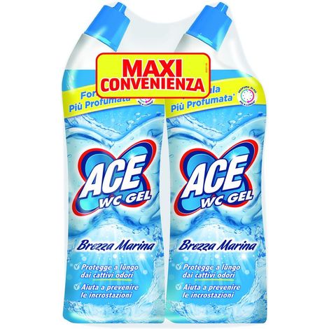 Ace WC Gel Candeggina Profumata Brezza Marina - Confezione 2×700 ml - (1/2)