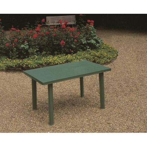 Dmora Table d'extérieur rectangulaire, Made in Italy, 126x76x72 cm, couleur Vert