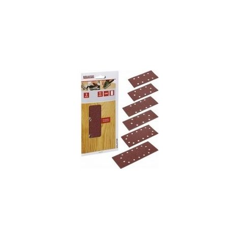 Satz aus 5 perforierten Klettplatten (ovale Form) – Körnung 40 – 115 x 230 mm – Kreator