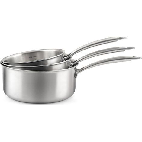Gourmet - Lot de 3 casseroles inox 16/18/20cm