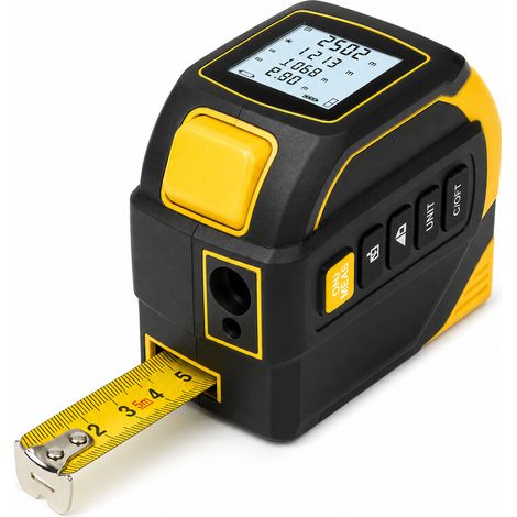 Telemetro laser 4 in 1 metro a nastro 5 m per misurazione 60 m (1/5)