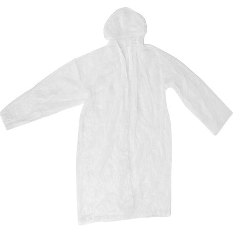 Poncho De Pluie - Matériau PVC Transparent Imperméable - Pour Randonnée Et Camping - 1 Pièce (1/5)