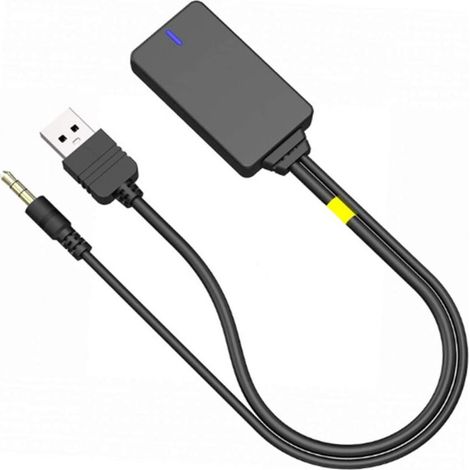 Entrée audio de voiture, adaptateur Bluetooth sans fil et interface musicale avec câble AUX-USB pour BMW E90 E91 E92 E93 (1/3)