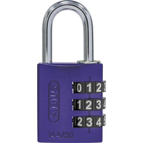 ABUS, Serrure à combinaison, aluminium, 144/30 Lock Tag, lot