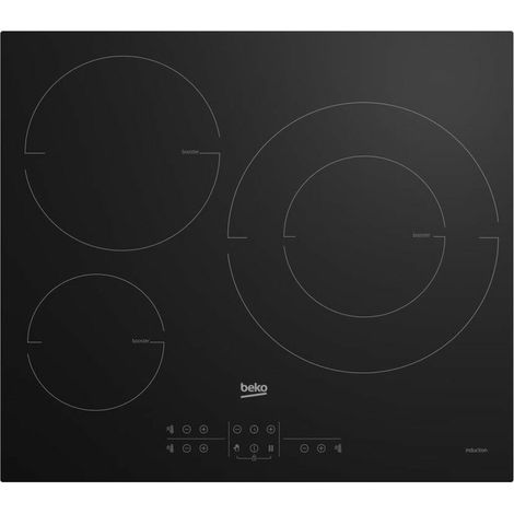 Piano Induzione - BEKO - HII63205MT - 3 zone di cottura - Nero